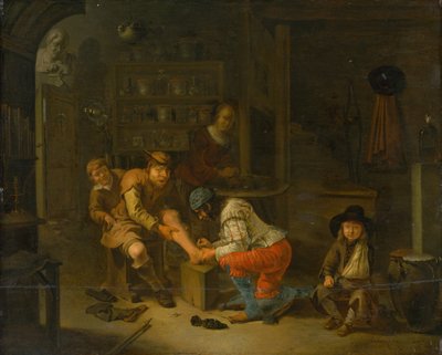 アポセカリーで、1656。 作： Gerrit Lundens