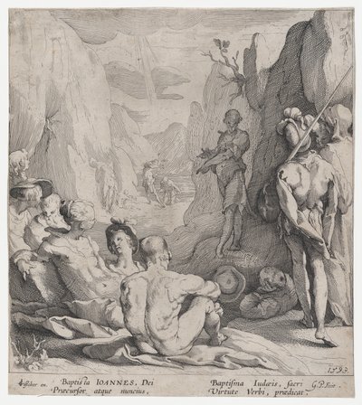 洗礼者聖ヨハネの説教、1593年。 作： Gerrit Pietersz Sweelink