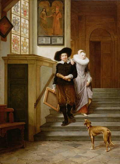 フランス・ハルス（1580-1666）と妻のリスベス・レイニアスドル 作： Gerrit Postma