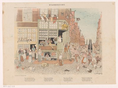 都市景観 (オブジェクトの元のタイトル) 作： Gerrit Willem Dijsselhof