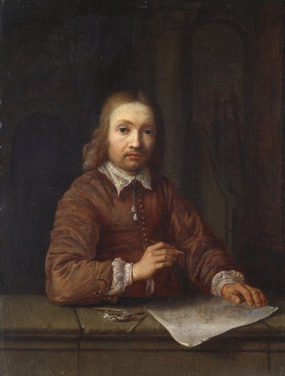 自画像（パネルに油彩） 作： Gerrit Dou