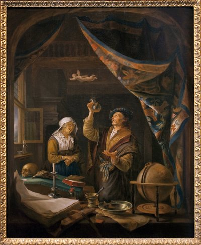尿中の医者。ジェラール・ダウの絵から 作： Gerrit Dou