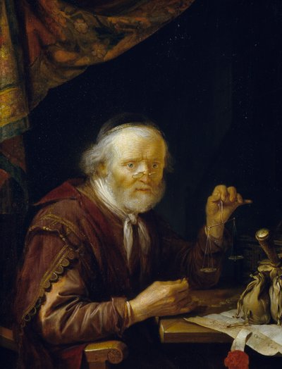 金の重さ 作： Gerrit or Gerard Dou