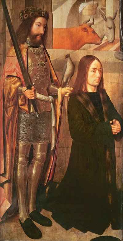 セントヒューバートおよび寄付者（404573および404575も参照） 作： Gerrit tot Sint Jans