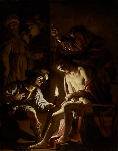 いばらで戴冠したキリスト、1620年頃 作： Gerrit van Honthorst