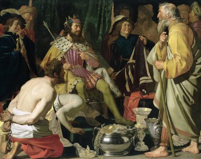 クロエサスとソロン、1624 作： Gerrit van Honthorst
