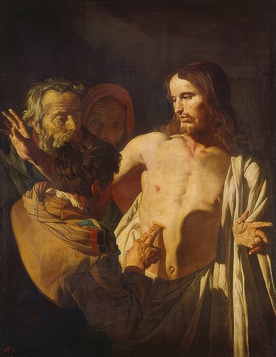 信じられないほどのトーマス。 1620年頃 作： Gerrit van Honthorst