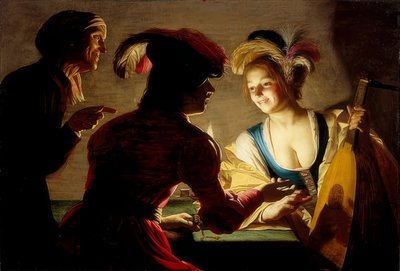 仲人。 1625 作： Gerrit van Honthorst