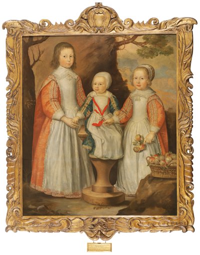 ホルカーのジョージプレストンの3人の子供の肖像画、1650 作： Gerrit van Honthorst