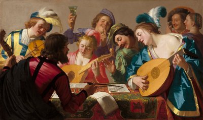 コンサート、1623 作： Gerrit van Honthorst