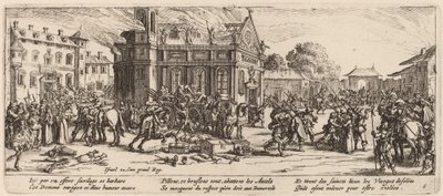 修道院の破壊 作： Gerrit van Schagen after Jacques Callot