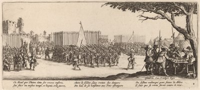部隊の募集 作： Gerrit van Schagen after Jacques Callot
