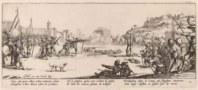 射撃隊 作： Gerrit van Schagen after Jacques Callot