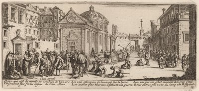 病院 作： Gerrit van Schagen after Jacques Callot