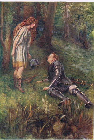 ベルフィーベとティミウス、妖精の女王の物語、ジョージ ハラップ アンド カンパニーから出版 作： Gertrude E. Demain (after) Hammond
