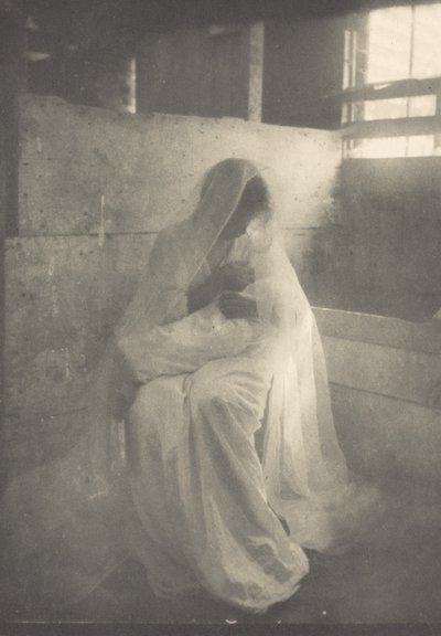 飼い葉桶、1900年頃。 作： Gertrude Käsebier