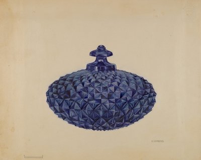 覆われたバターディッシュ、c。 1936年。 作： Gertrude Lemberg