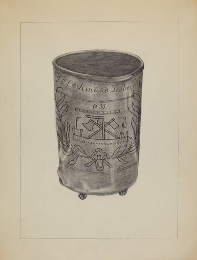ピュータービーカー、c。 1936年。 作： Gertrude Lemberg