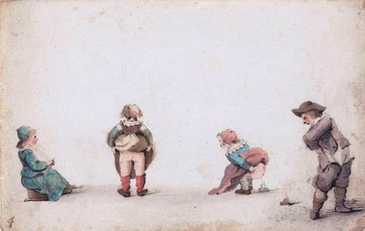 子供たちがほっと一息 作： Gesina ter Borch
