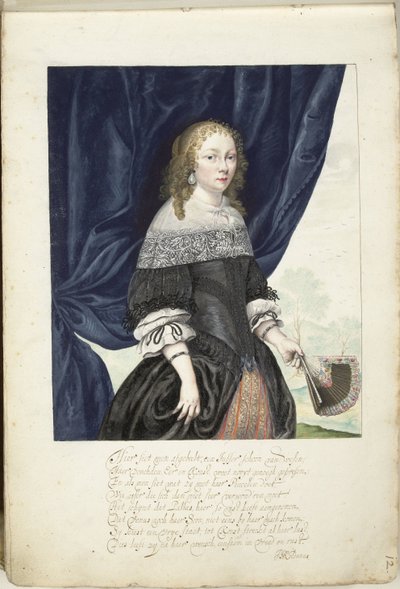 自画像 ゲシーナの自画像、右側の 4 分の 3 作： Gesina ter Borch