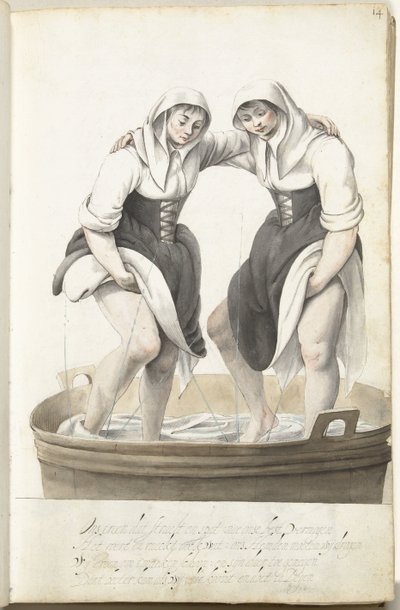ワックスをタンピングする 2 人の女性 作： Gesina ter Borch