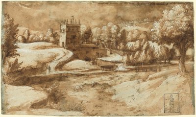 Rosora di Serra San Quiricoの近くの景色 作： Gherardo Cibo