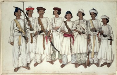 エイト・グルカ、1815 作： Ghulam Ali Khan