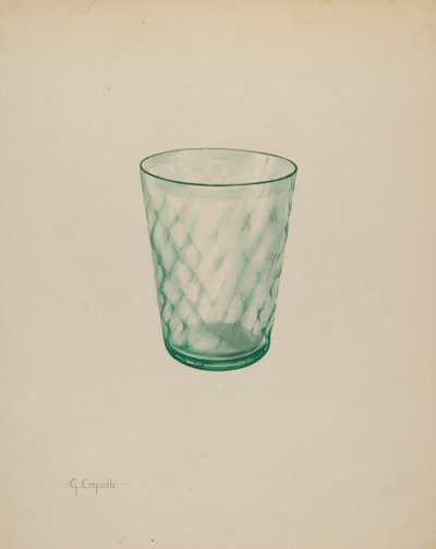タンブラー、c。 1937年。 作： Giacinto Capelli