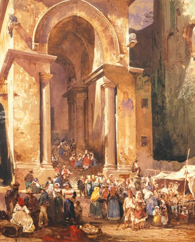 ゲータの聖エラスムスの鐘楼の扉、ジャチント・ジガンテ（1806-1876）作、イタリア 作： Giacinto Gigante