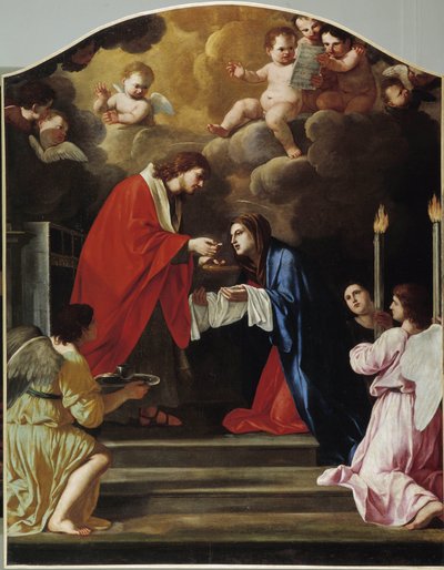 処女の聖体拝領 作： Giacinto Gimignani or Gemignano