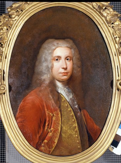 紳士の肖像18世紀の作品。ジャコモ・チェルーティによる「ピオシェット」と呼ばれる絵画(1724? -?)ミラノのカステッロ美術館。 作： Giacomo Ceruti