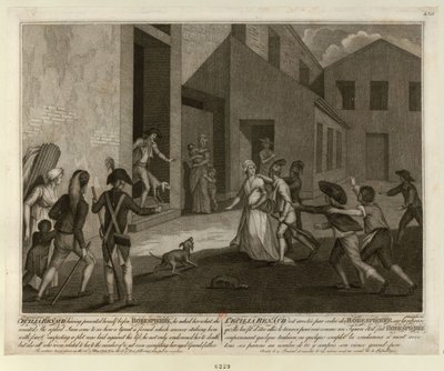 1794年5月22日にロベスピエールの居室で逮捕されたセシル・ルノー（1798年頃）。 作： Giacomo Aliprandi