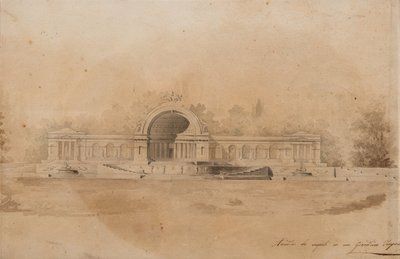 ツァールスコエセローのアーケードの研究 作： Giacomo Antonio Domenico Quarenghi
