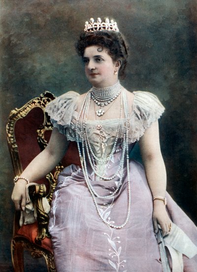 19世紀後半から20世紀初頭のイタリアの女王の配偶者、サヴォイのマルゲリータ 作： Giacomo Brogi