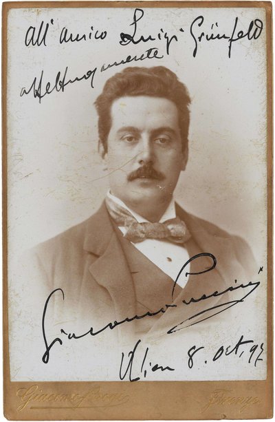 作曲家ジャコモ・プッチーニの肖像 1858-1924, 1897. 作： Giacomo Brogi