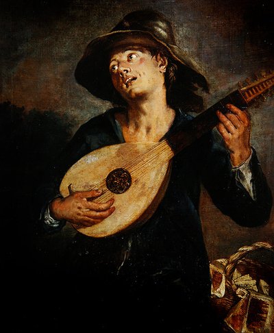 リュートの歌手 作： Giacomo Francesco Cipper
