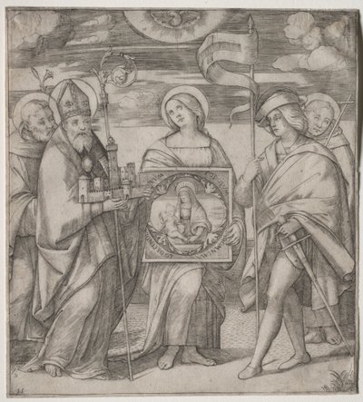 ボローニャの守護聖人、c。 1515-1520。 作： Giacomo Francia