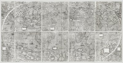 ユニバーサルワールドマップ、ガスタルディ、ジャコモ 作： Giacomo Gastaldi