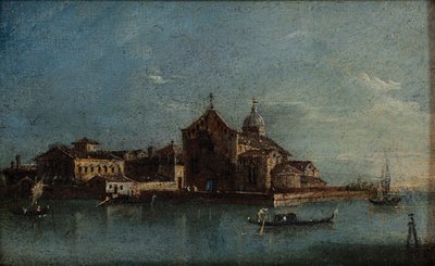 サント・スピリト島 1790年頃 油彩・カンヴァス 作： Giacomo Guardi