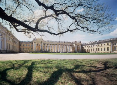 Le palais Alexandre a Tsarkoye Selo (Russie) (The Alexander Palace in Tsarkoye Selo) - Architecte Giacomo Antonio Domenico Quarenghi (1744-1817), palais 1792-1796 - Art italien 作： Giacomo Quarenghi