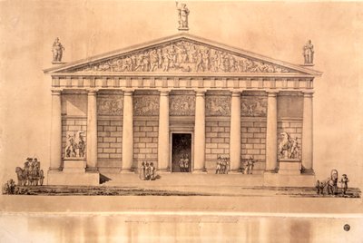 サンクトペテルブルクの帝国衛兵の乗馬学校 作： Giacomo Antonio Domenico Quarenghi