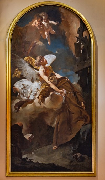聖フランシスのエクスタシー 作： Giambattista Piazzetta
