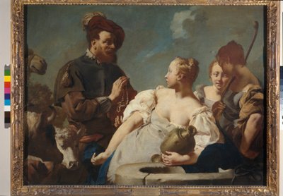 井戸でのレベッカとエレアザール 作： Giambattista Piazzetta