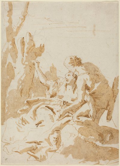 アンジェリカとメドロ 作： Giambattista Tiepolo
