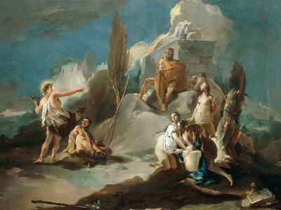 アポロとマルシュアス、 作： Giambattista Tiepolo
