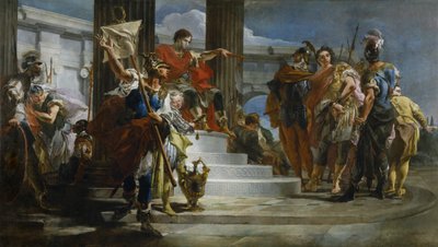 スキピオ解放マッシバ 作： Giambattista Tiepolo