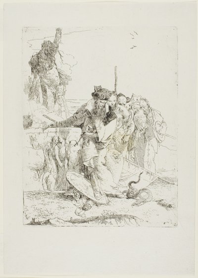 スケルツィより「蛇を見る六人」 作： Giambattista Tiepolo