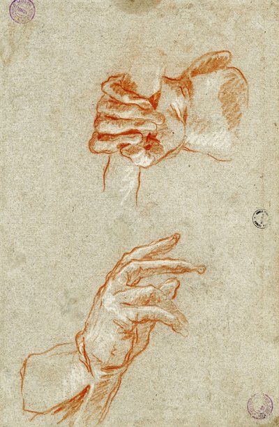 手の研究。 作： Giambattista Tiepolo