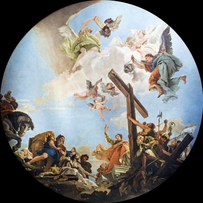 真の十字架の発見、c。 1745年。 作： Giambattista Tiepolo