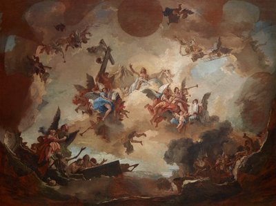 最後の審判、1730 年代から 1740 年代。 作： Giambattista Tiepolo